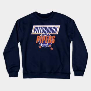 Retro Defunct Pittsburgh Pipers Basketball Crewneck Sweatshirt